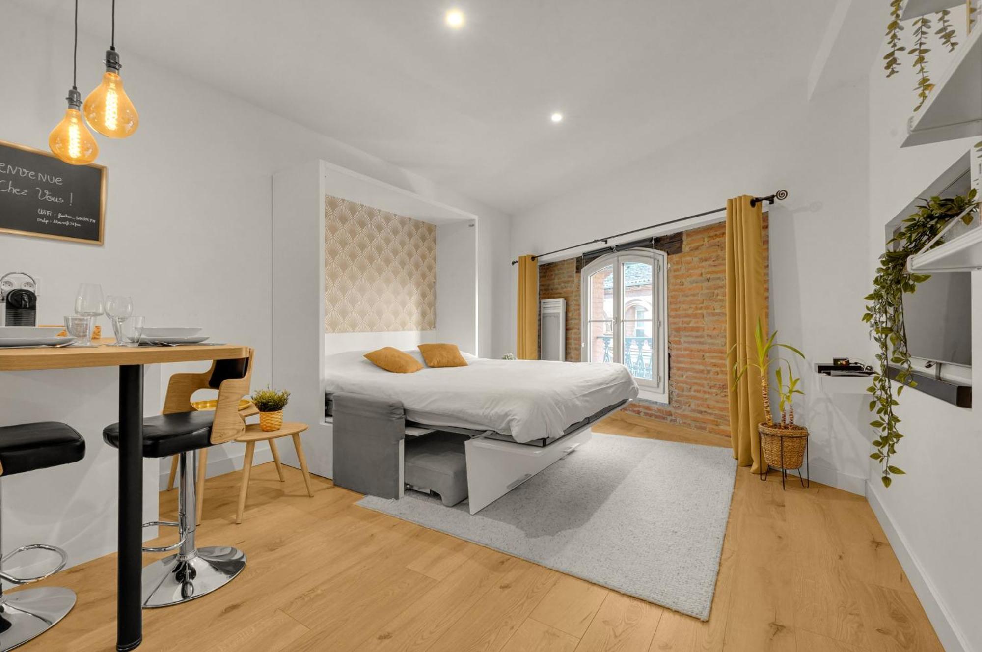 Le Floral - Cosy Studio Climatise Avec Parking Prive Et Netflix Toulouse Dış mekan fotoğraf